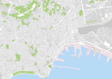 vektör şehir haritası Napoli, İtalya