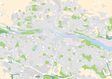 vektör şehir haritası Cork, İrlanda
