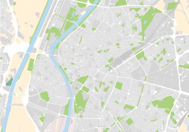 vektör şehir haritası Sevilla, İspanya