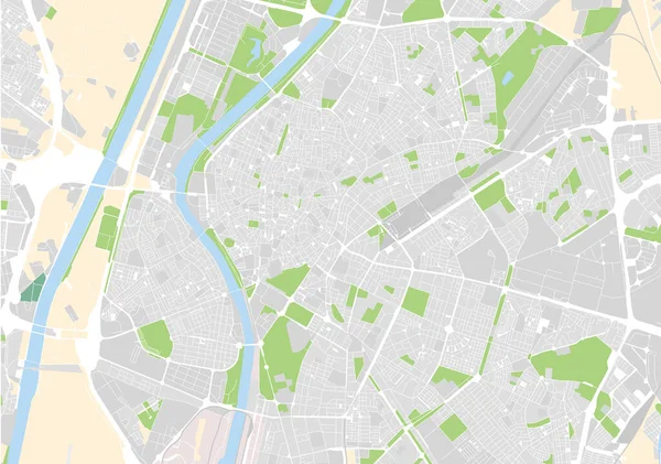 vektör şehir haritası Sevilla, İspanya