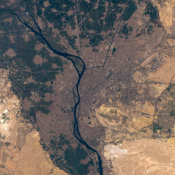 Супутникове зображення Кайро — стокове фото