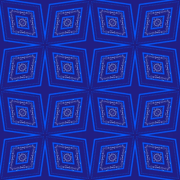 Textura Abstraktní Pozadí Tmavomodrých Geometrických Čtverců Jiskřivým Karborundem Bezproblémový Vzor — Stock fotografie