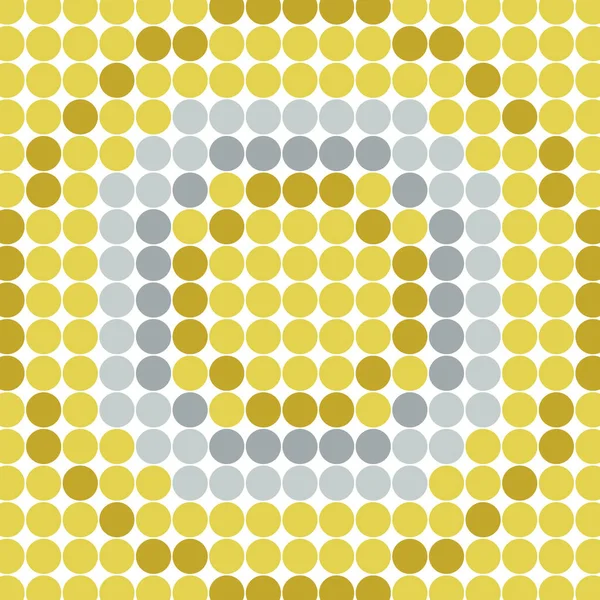 Textura Abstrato Cinza Amarelo Círculos Geométricos Fundo — Fotografia de Stock