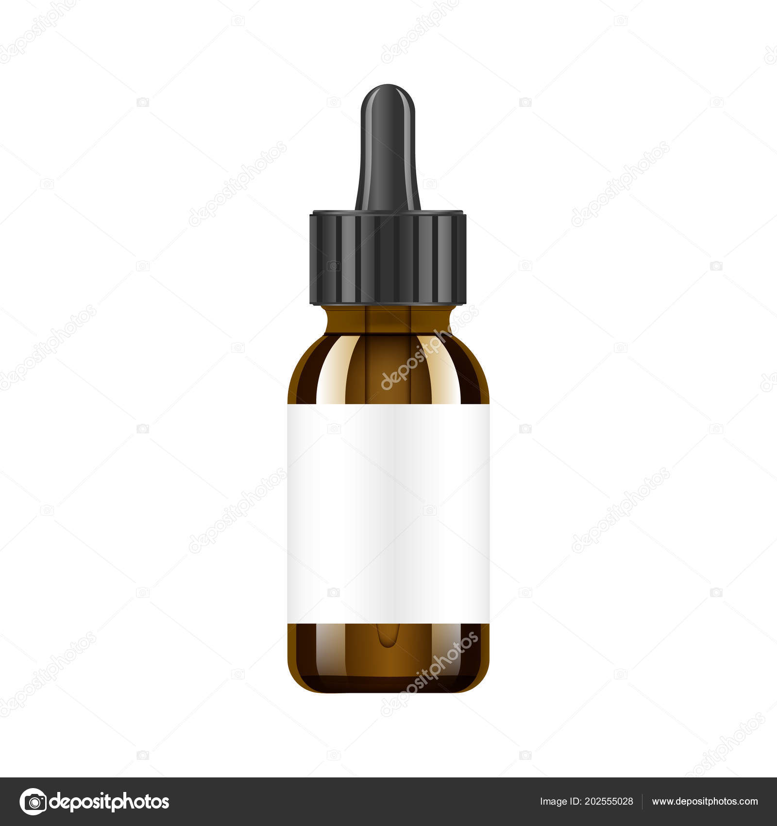 Download Realistic Essential Oil Brown Bottle Mock Up Bottle Cosmetic Vial Flask Flacon Medical Bank Cosmetic Dropper Bottle With Design Label Vector Illustration Vector Image By C Vandycandy Vector Stock 202555028