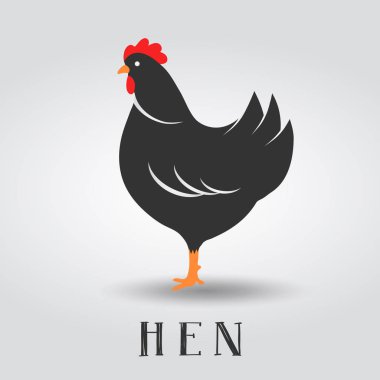 Premium tavuk logosu. Etiketler, rozetler ve tasarım öğeleri. Vektör İllüstrasyonu.