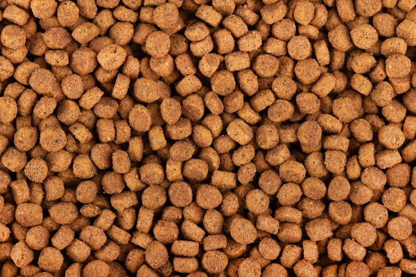 Hintergrund Trockenfutter Für Heimtiere Haufen Granulierten Tierfutters Körnchen Guter Nahrung — Stockfoto
