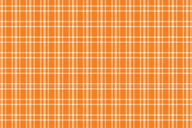 Açık Turuncu renk, karışık tekstil kıyafet deseni, yatay ve dikey çizgileri beyaz renklerde olan kusursuz tekstil deseni.