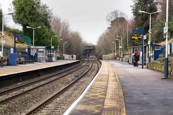 Belper Derbyshire Ngiltere Deki Tren Platformu — Stok fotoğraf