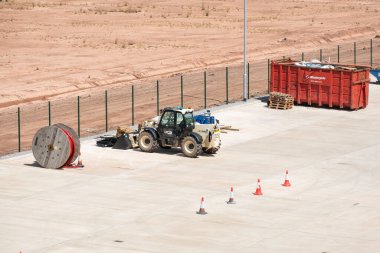 İnşaat alanı arka planı