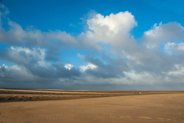 Big sky and beach at Wells next the Sea, Norfolk,UK