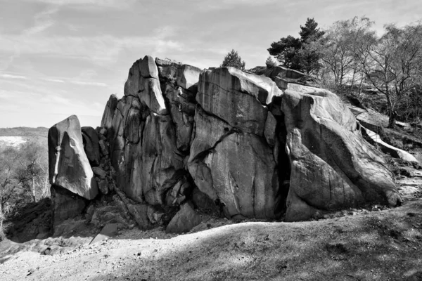 Скалистые Обнажения Дербиширском Пике — стоковое фото