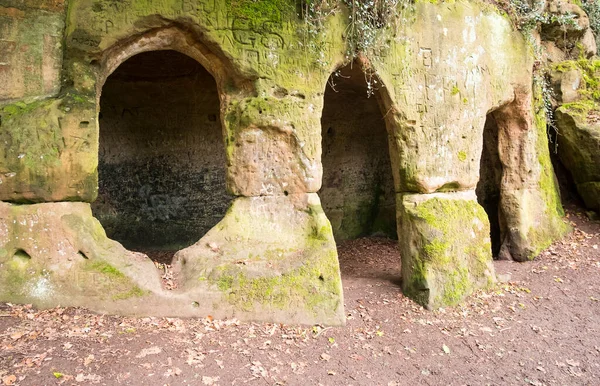 Cueva Del Ermitaño Dale Abbey Derbyshire Reino Unido — Foto de Stock