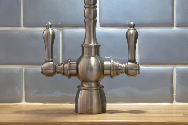 New Modern Kitchen Tap Example — Stock Photo, Image