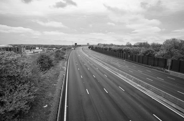 Autopista Abandonada Durante Bloqueo — Foto de Stock