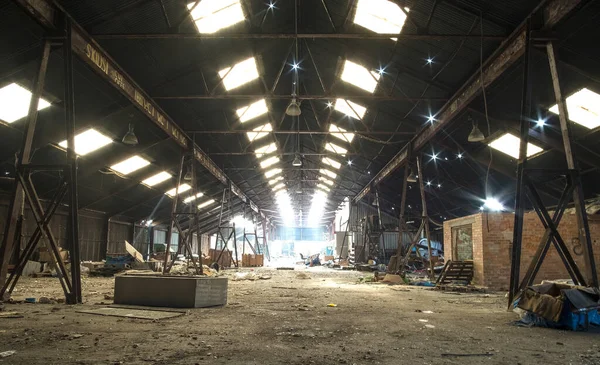 Εγκαταλελειμμένη Εικόνα Εσωτερικού Εργοστασίου — Φωτογραφία Αρχείου
