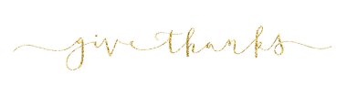 Beyaz arka planda izole edilmiş kaligrafik altın harflere teşekkür et