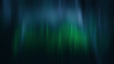 Gerçekçi parlak yeşil ve mavi Aurora Borealis, Kuzey ışıkları pürüzsüz döngü