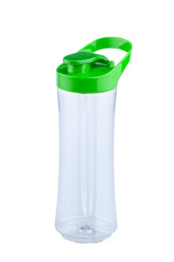 Tek boş sallamak şişe beyaz arka plan üzerinde