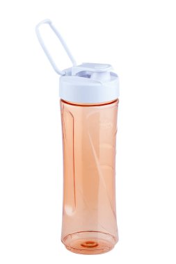 Tek boş sallamak şişe beyaz arka plan üzerinde