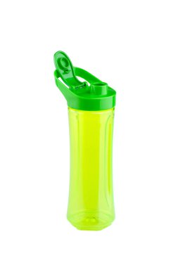 Tek boş, yeşil sallamak şişe üzerinde beyaz zemin sallamak bottl