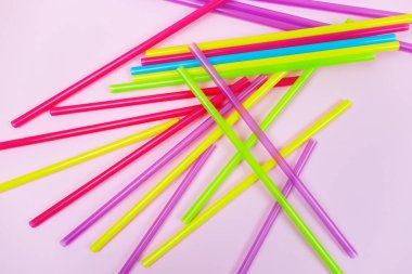 Plastik kamış konseptini reddetmek. Plastik yok. Küresel çevre koruma sorunu.