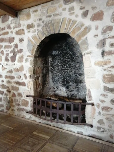 Gran Chimenea Pared Del Castillo —  Fotos de Stock