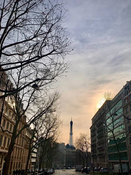 Blick Auf Den Eiffelturm Frankreich — Stockfoto