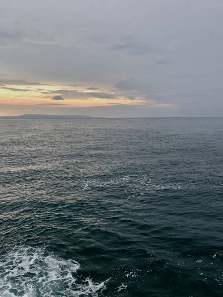Vacker Utsikt Blått Hav Som Bakgrund — Stockfoto