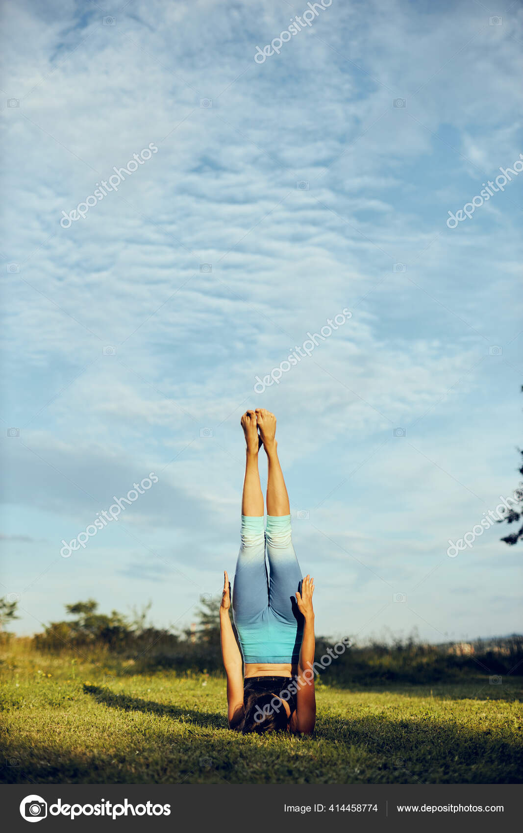 Shoulderstand Candle Yoga Pose in Yoga s... | Stock Video | Pond5