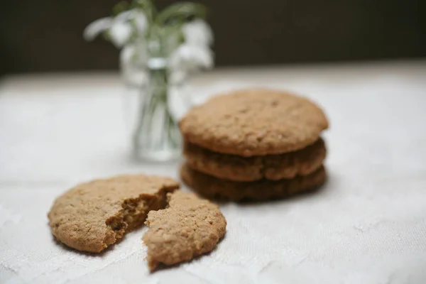 Home Made Healthy Cookies Biscuits — Stock Photo, Image