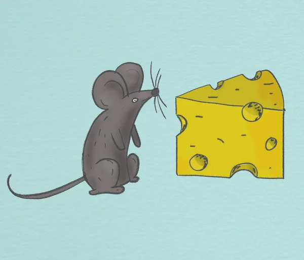 Piece icon. Cheese icon. Mouse and Cheese big love