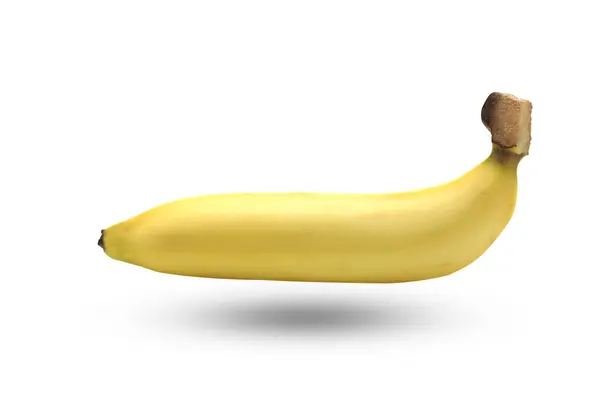 Banana Fresca Isolata Sfondo Bianco Con Percorso Ritaglio — Foto Stock
