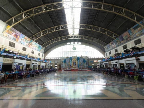 Hua Lamphong Järnvägsstation Centralstationen Bangkok Thailand Den Augusti 2020 — Stockfoto