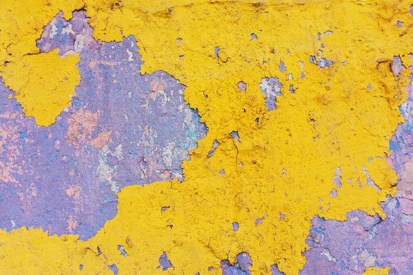 Текстура Старої Жовтої Фарби Стіні — стокове фото