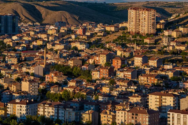 A view from the historical city town of Nevsehir. photo taken from old castle