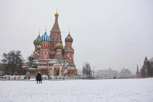 Moscow Russia February 2017 Saint Basil Cathedral Very Important Iconic — Stock Photo, Image