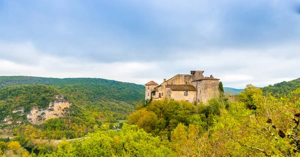 Fransa Nın Occitanie Kentindeki Ortaçağ Bruniquel Köyü — Stok fotoğraf