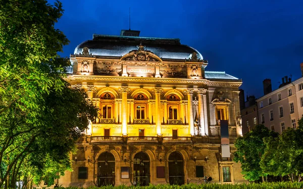 Theater Lyon Night Rhone France — Stock Photo, Image