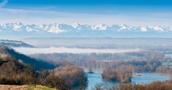 Pyreneeën Uit Toulouse Haute Garonne Occitanie Frankrijk — Stockfoto