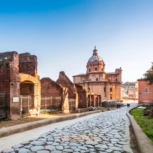 Forum Romanum Rzymie Lacjum Włoszech — Zdjęcie stockowe