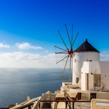 Yunanistan 'ın Cyclades kentindeki Santorini Adası