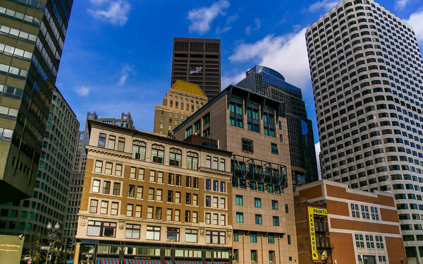 Buildings in downtown Boston, Massachusetts, USA