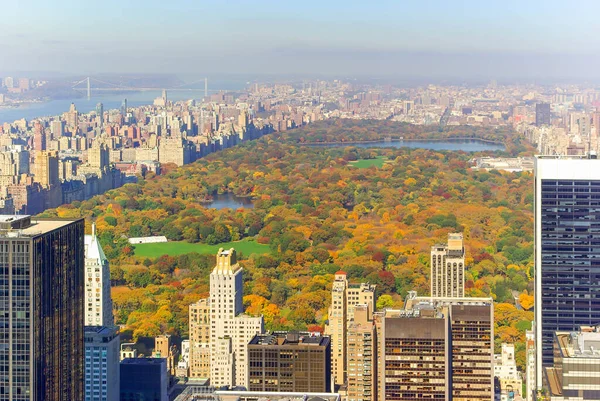 Manhattan Skyline East River Roosevelt Island New York Usa — Stock Photo, Image