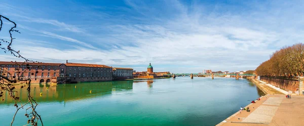 Pont Saint Pierre Pont Neuf Sur Garonne Het Hotel Dieu — Stockfoto