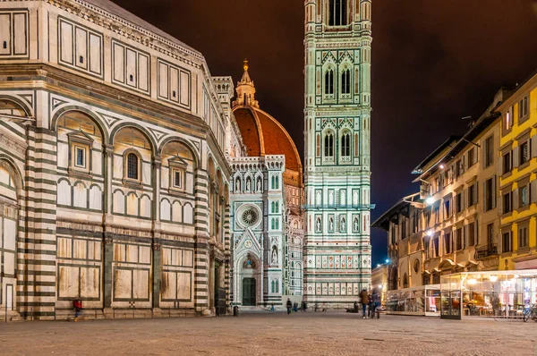 Katedrála Santa Maria Del Fiore Noci Florencii Toskánsko Itálii — Stock fotografie