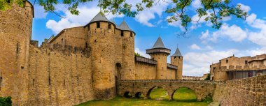 Cite de Carcassonne Kalesi Aude, Occitanie, Fransa
