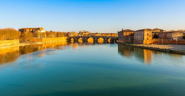 Garonne Pont Neuf Tolosa Alta Garonna Occitanie Francia — Foto Stock