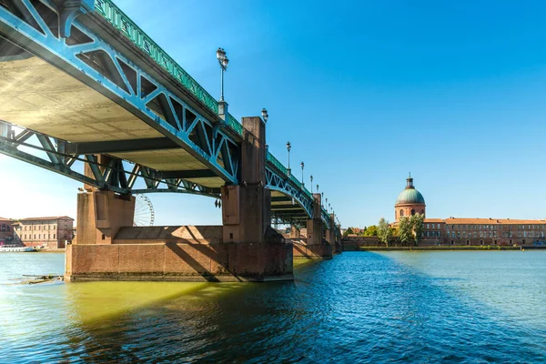 Saint Pierre Brug Garonne Toulouse Haute Garonne Occitanie Frankrijk — Stockfoto