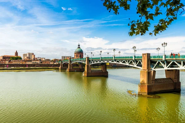 Saint Pierre Brug Garonne Toulouse Haute Garonne Occitanie Frankrijk — Stockfoto