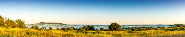 Mont Saint Clair Tavoli Crostacei Tramonto Vicino Bouzigues Nell Herault — Foto Stock